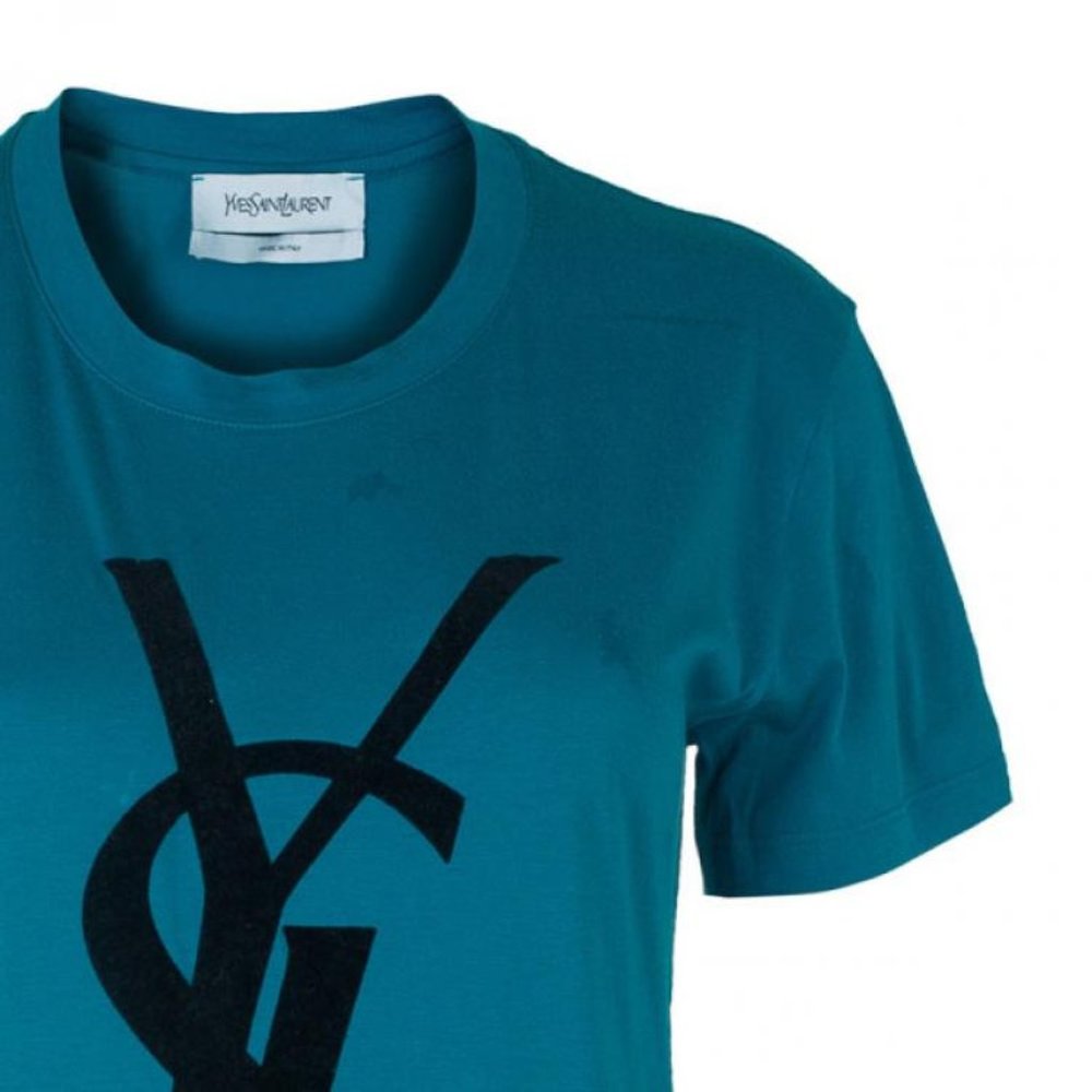 RARE BLUE YSL T SHIRT IN A MENS MEDIUM